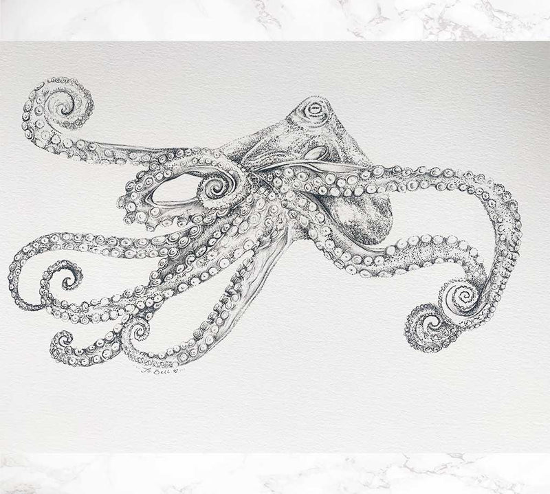 Ocean Love Art Sydney original artwork octopus