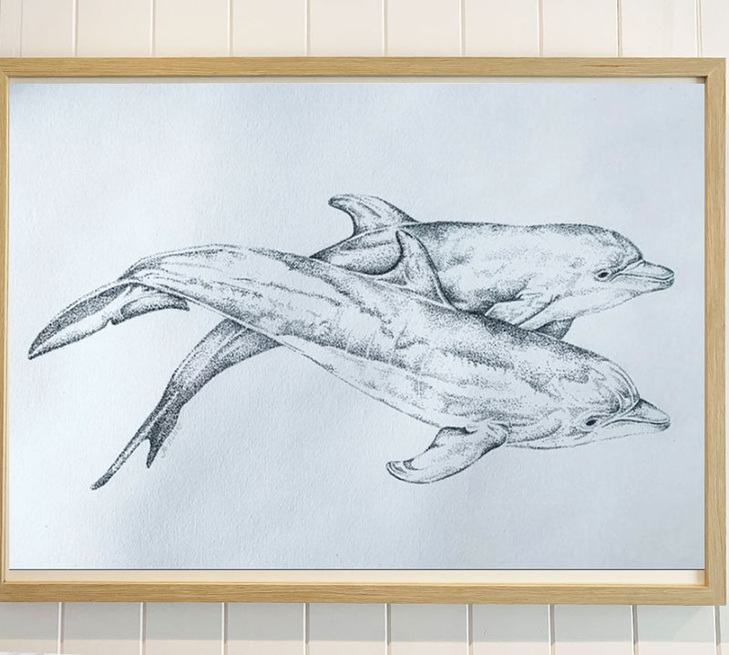 Ocean Love Art JO Bell Marine artist Northern beaches dolphin painting