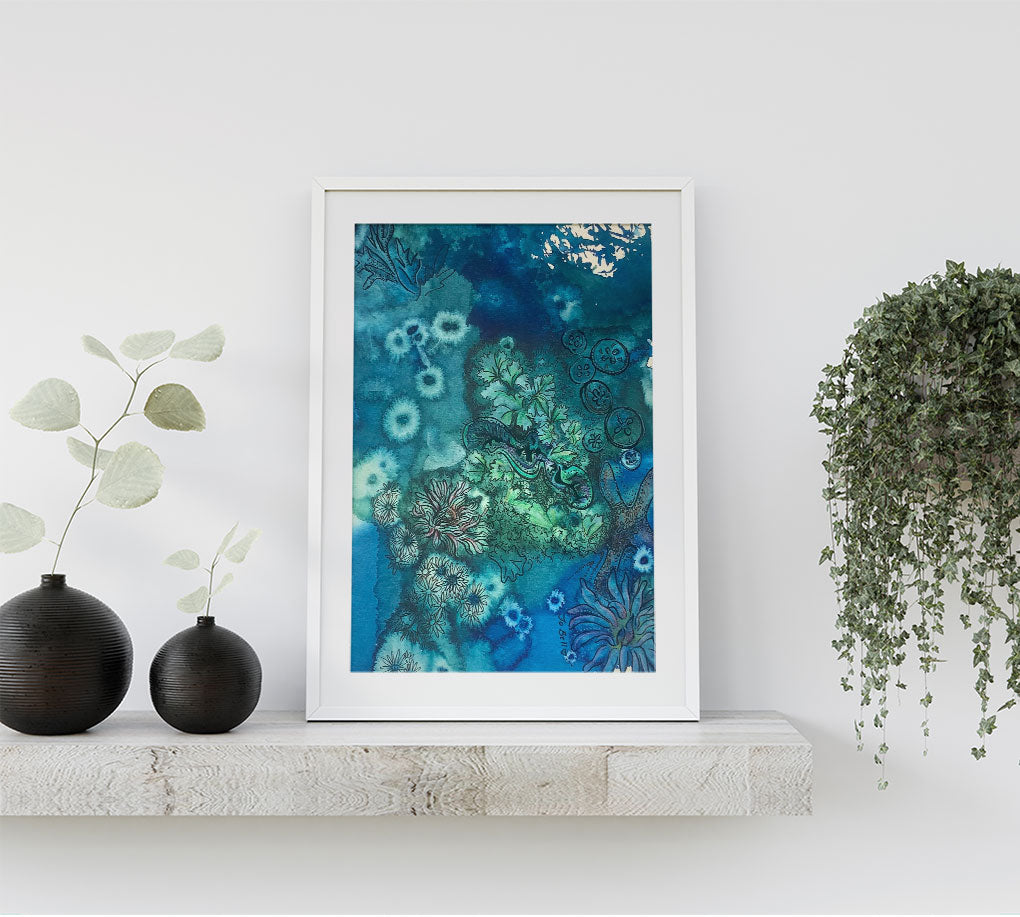 Rock Pool Paper Print – Ocean Love Art & Design